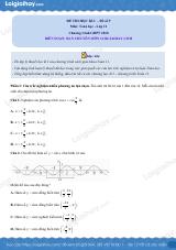 Đề thi học kì 1 Toán 11 Cánh diều - Đề số 9